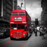 Photo of Routemaster bus, Baker Street, London
